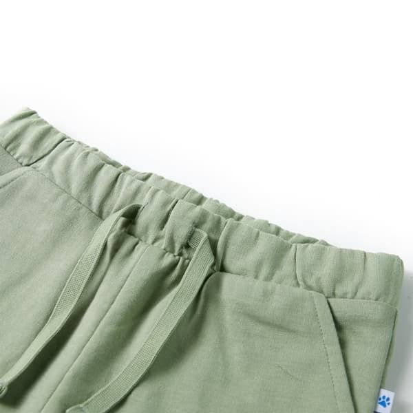 vidaXL Barneshorts med snor lysekaki 104