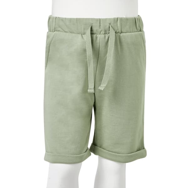 vidaXL Barneshorts med snor lysekaki 104