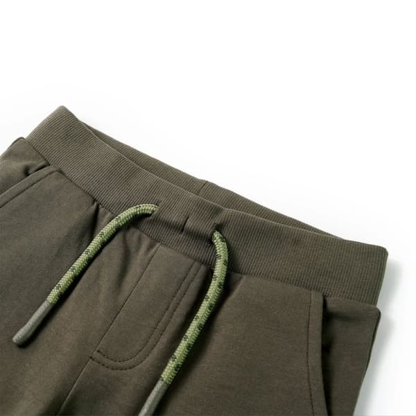 vidaXL Barnshorts med snöre mörk khaki 140