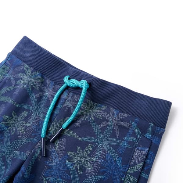 vidaXL Barneshorts med snor marineblå 92