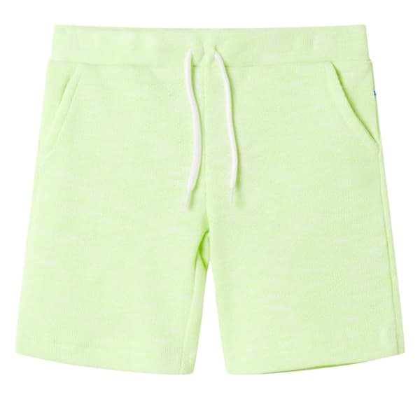 vidaXL Barnshorts med snöre neongul 92