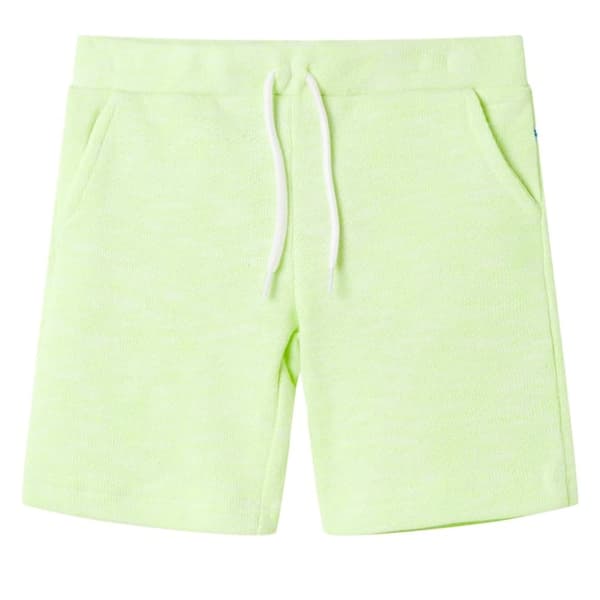 vidaXL Barneshorts med snor neongul 116