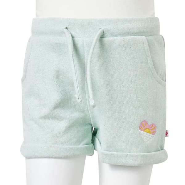 vidaXL Barneshorts med snor blandet lysemynte 92