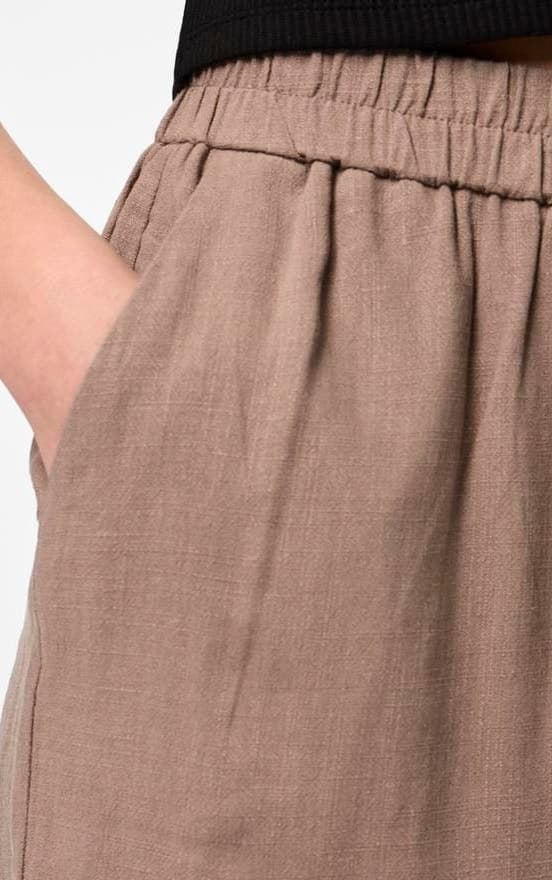 Pieces - pcVinsty HW Linen Shorts
