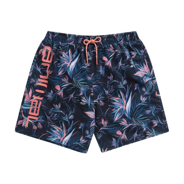 Animal Mens Deep Dive Leaf Print Boardshorts Pink XL