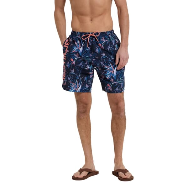 Animal Herrbrädshorts med Deep Dive-bladmönster