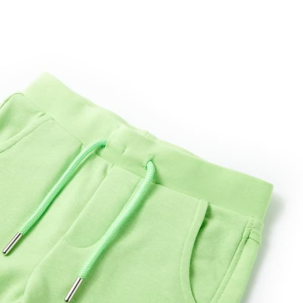 vidaXL Barneshorts fluogrønn 140