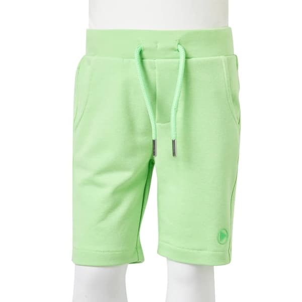 vidaXL Barneshorts fluogrønn 140