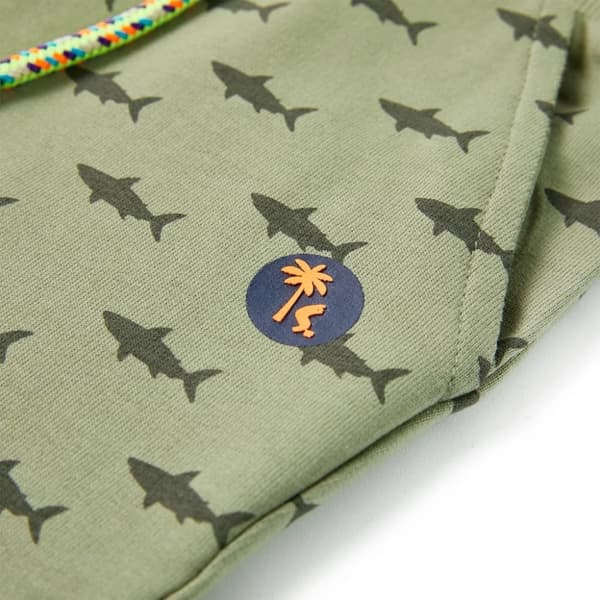 vidaXL Barnshorts med snöre blandad ljus khaki 128