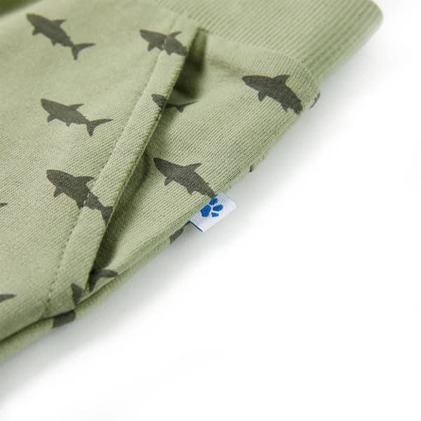 vidaXL Barnshorts med snöre blandad ljus khaki 128