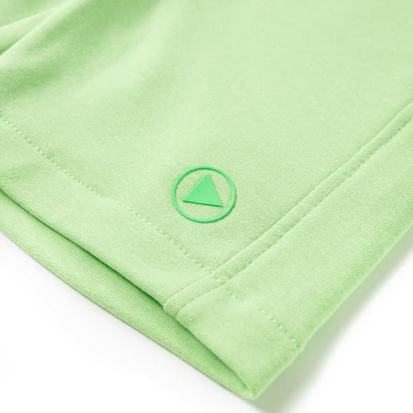 vidaXL Barneshorts fluogrønn 116