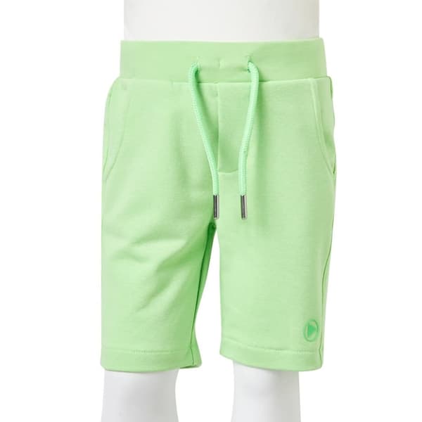 vidaXL Barneshorts fluogrønn 116