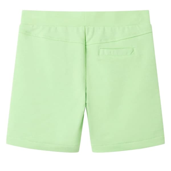 vidaXL Barneshorts fluogrønn 116