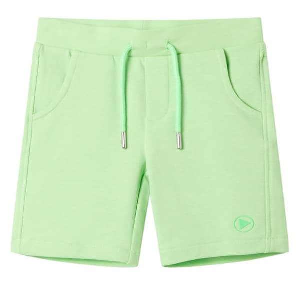 vidaXL Barneshorts fluogrønn 116