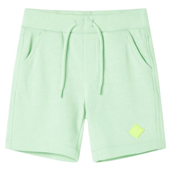 vidaXL Barneshorts med snor knallgrønn 104