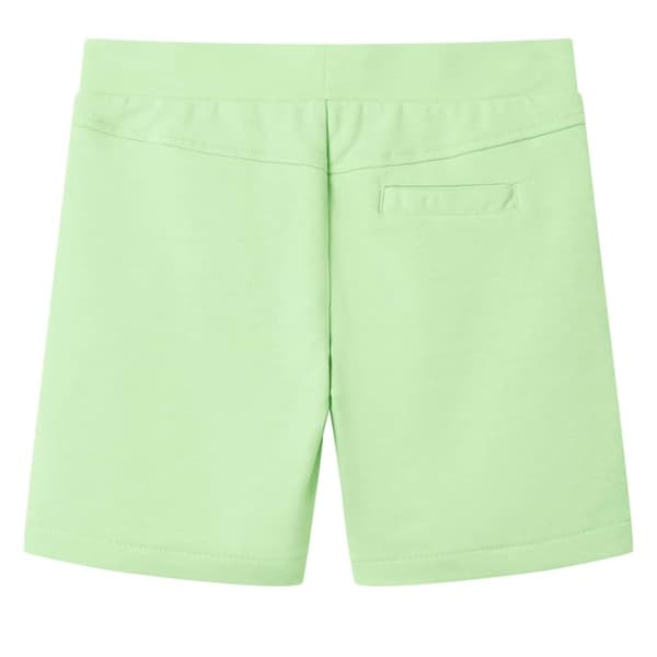 vidaXL Barneshorts fluogrønn 128
