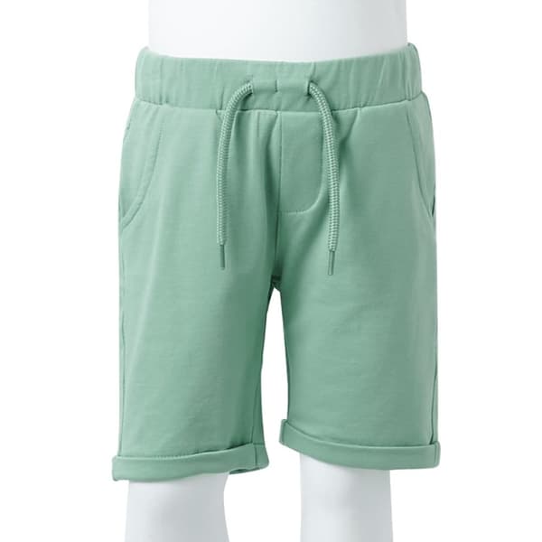 vidaXL Barneshorts med snor lysekaki 140