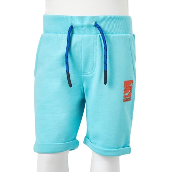 vidaXL Barnshorts med snöre aquablå 104