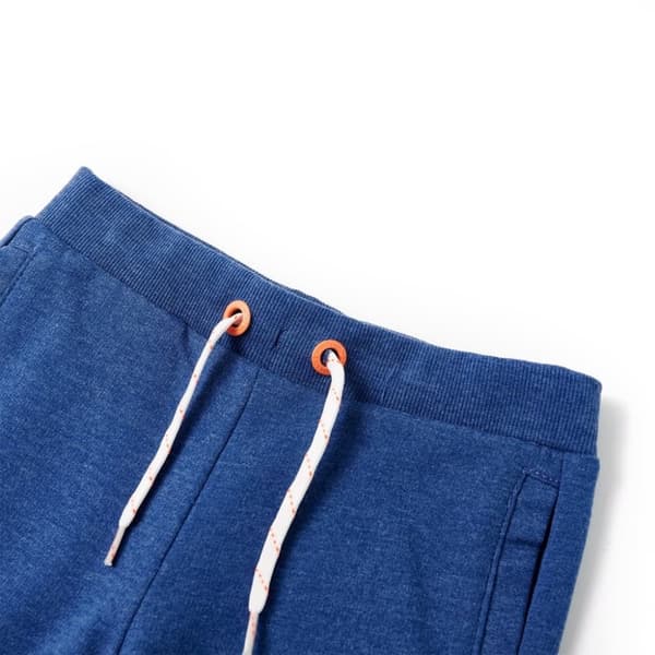 vidaXL Barneshorts med snor mørkeblå melert 104