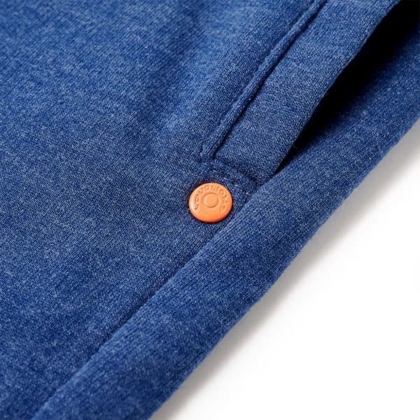 vidaXL Barneshorts med snor mørkeblå melert 104