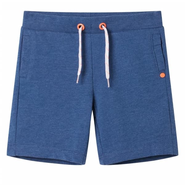 vidaXL Barneshorts med snor mørkeblå melert 104