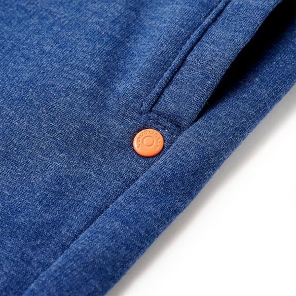 vidaXL Barneshorts med snor mørkeblå melert 140