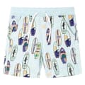 Miniatyrbilde 1 av 8: vidaXL Barneshorts med snor myk blå melert 104