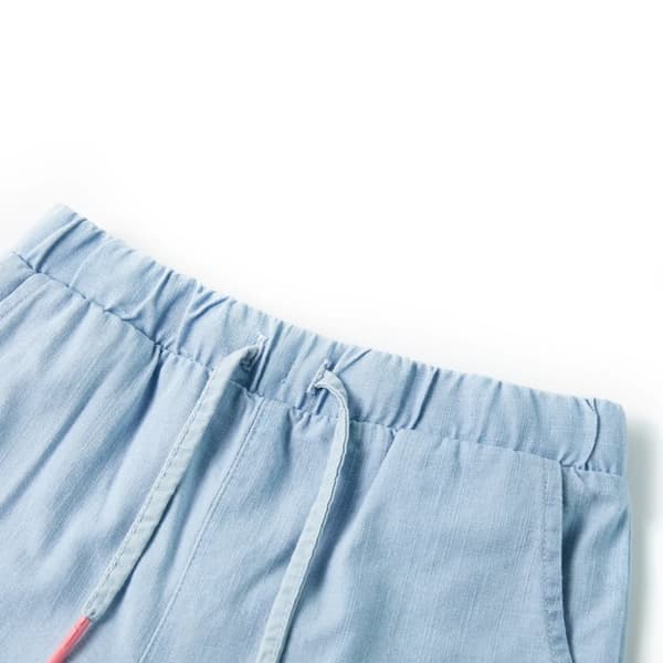 vidaXL Barneshorts myk denimblå 104
