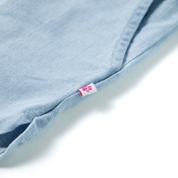 vidaXL Barneshorts myk denimblå 104