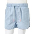 Miniatyrbilde 8 av 8: vidaXL Barneshorts myk denimblå 104