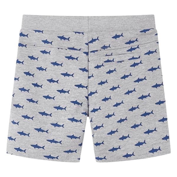vidaXL Barnshorts med snöre blandad ljusgrå melange 116
