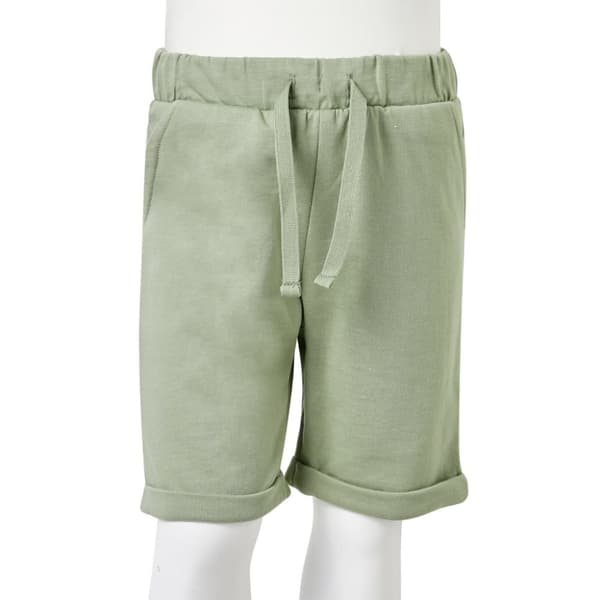 vidaXL Barnshorts med snöre blandad ljus khaki 128