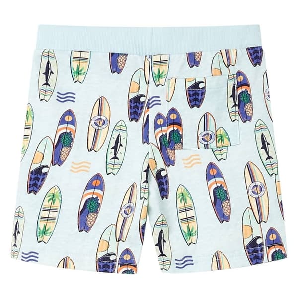vidaXL Barneshorts med snor myk blå melert 116