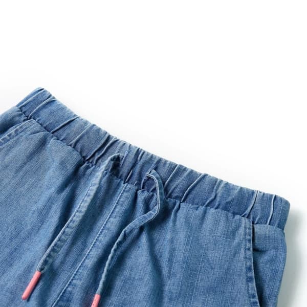 vidaXL Barneshorts denimblå 128