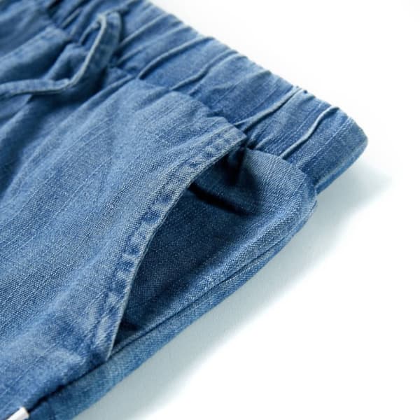 vidaXL Barneshorts denimblå 128