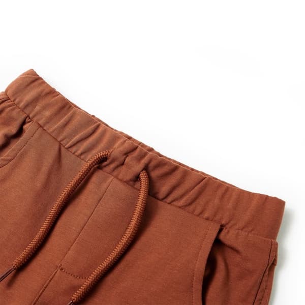 vidaXL Barneshorts med snor brun 116