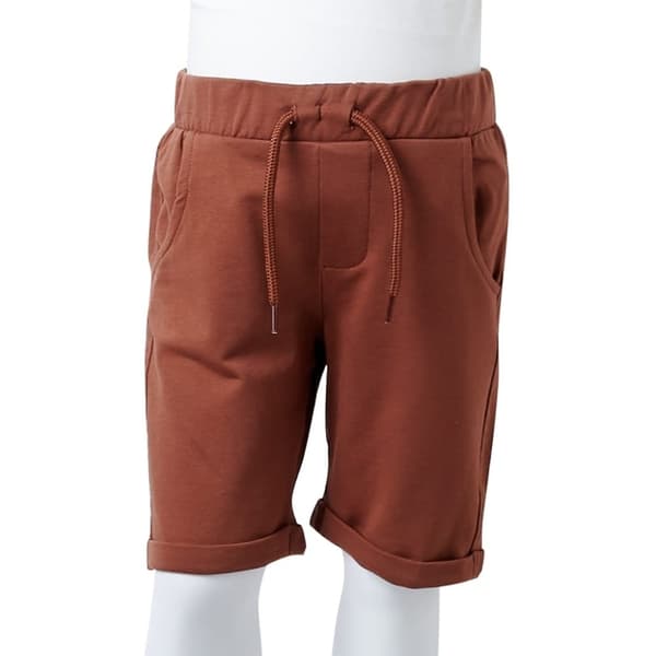 vidaXL Barneshorts med snor brun 116