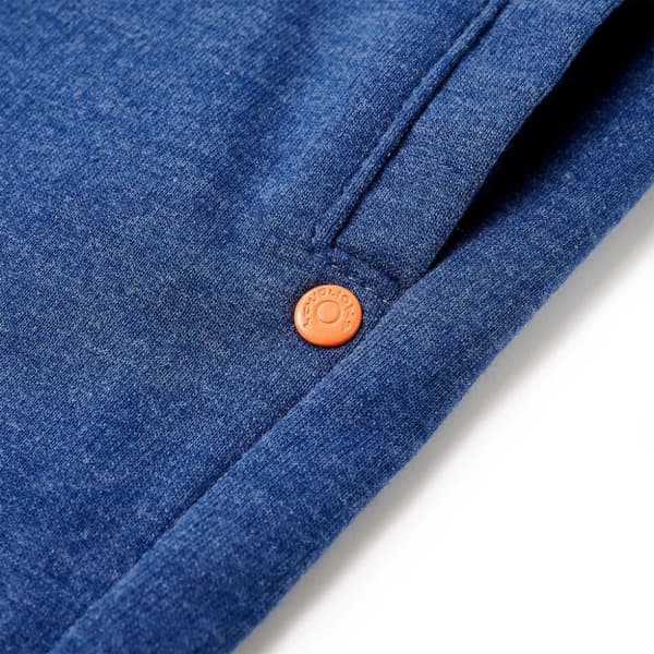 vidaXL Barneshorts med snor mørkeblå melert 116