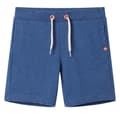 Miniatyrbilde 1 av 8: vidaXL Barneshorts med snor mørkeblå melert 116