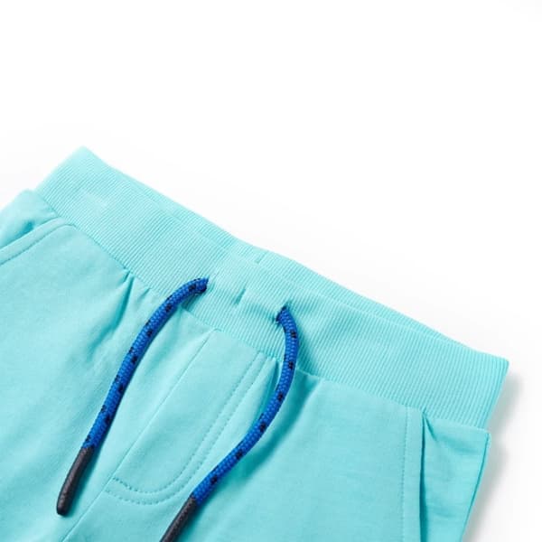 vidaXL Barneshorts med snor aqua 116