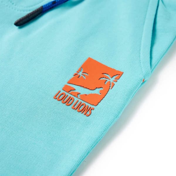 vidaXL Barneshorts med snor aqua 116