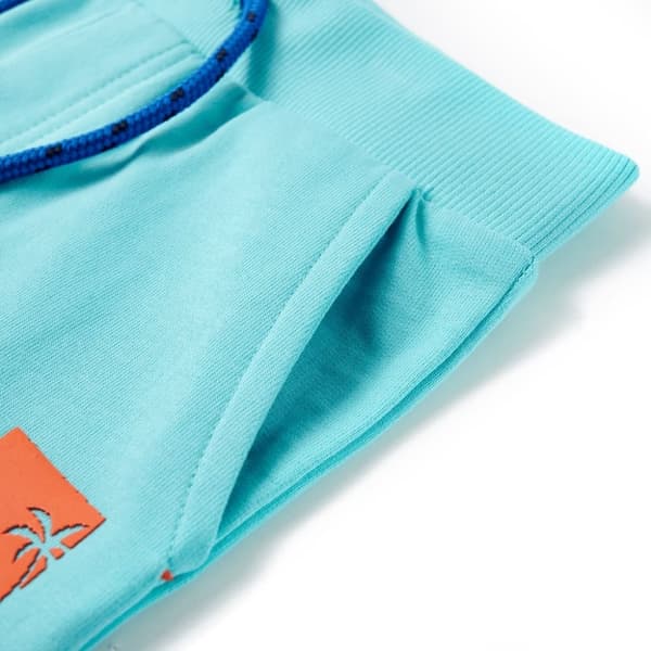 vidaXL Barneshorts med snor aqua 116