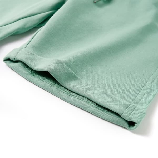 vidaXL Barneshorts med snor lysekaki 128