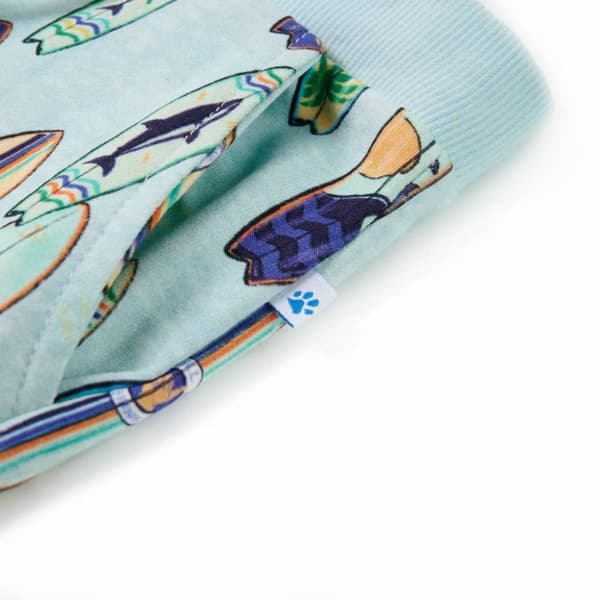 vidaXL Barneshorts med snor myk blå melert 128