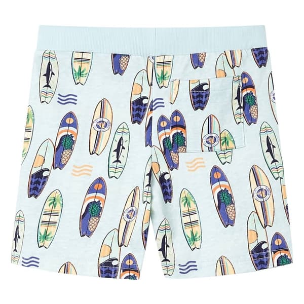 vidaXL Barneshorts med snor myk blå melert 128