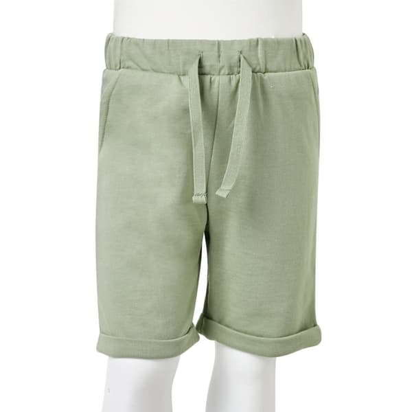 vidaXL Barneshorts med snor lysekaki 140