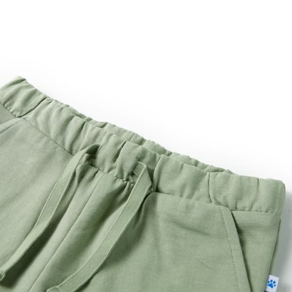 vidaXL Barneshorts med snor lysekaki 116