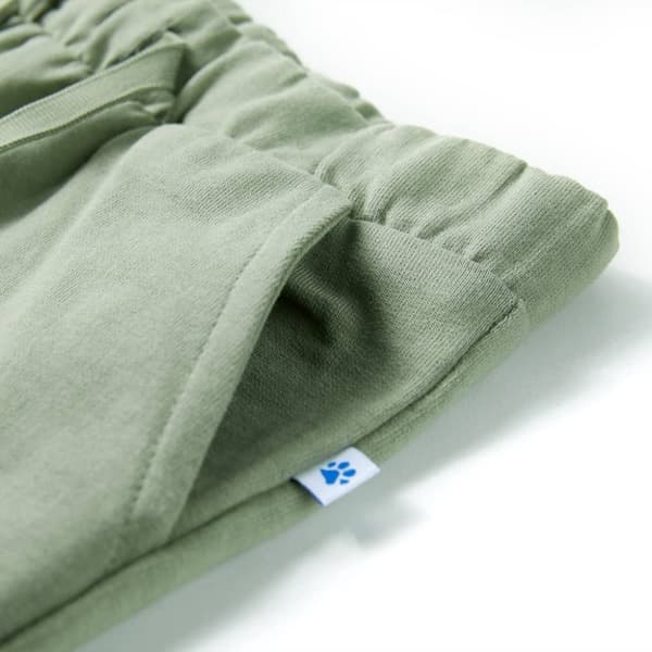 vidaXL Barneshorts med snor lysekaki 116