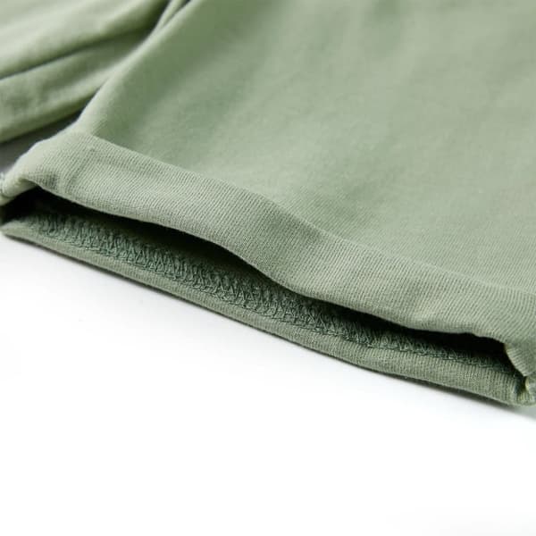 vidaXL Barneshorts med snor lysekaki 116