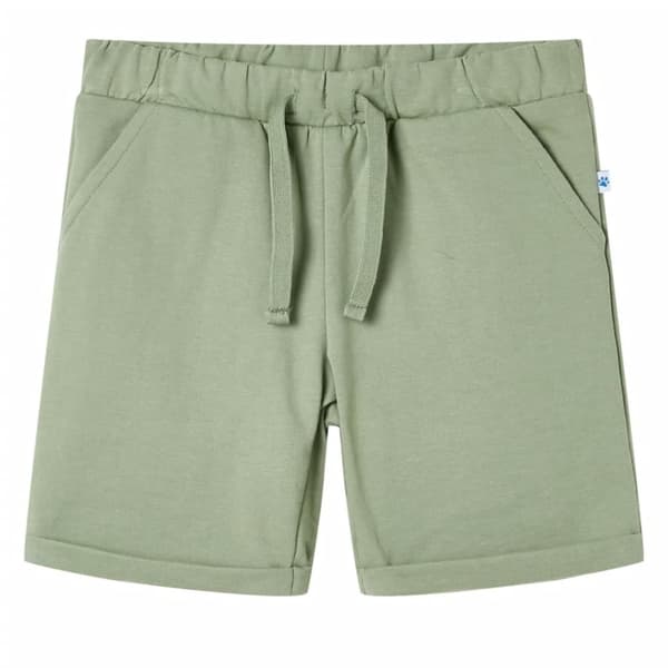 vidaXL Barnshorts med snöre blandad ljus khaki 116